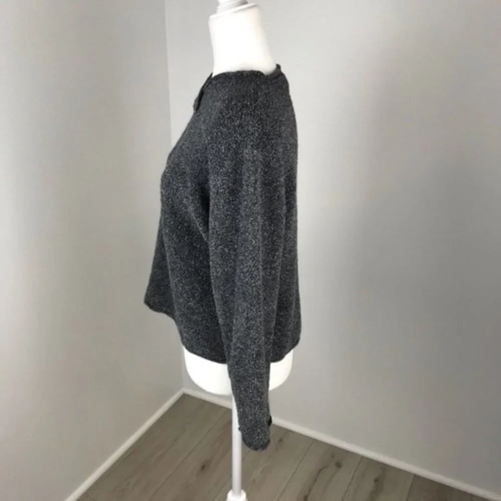 Columbia Grey Pullover Criss Cross Neck Top Size L - Picture 3 of 5
